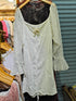Lacey Long Sleeves Wide Neckline Short Dress